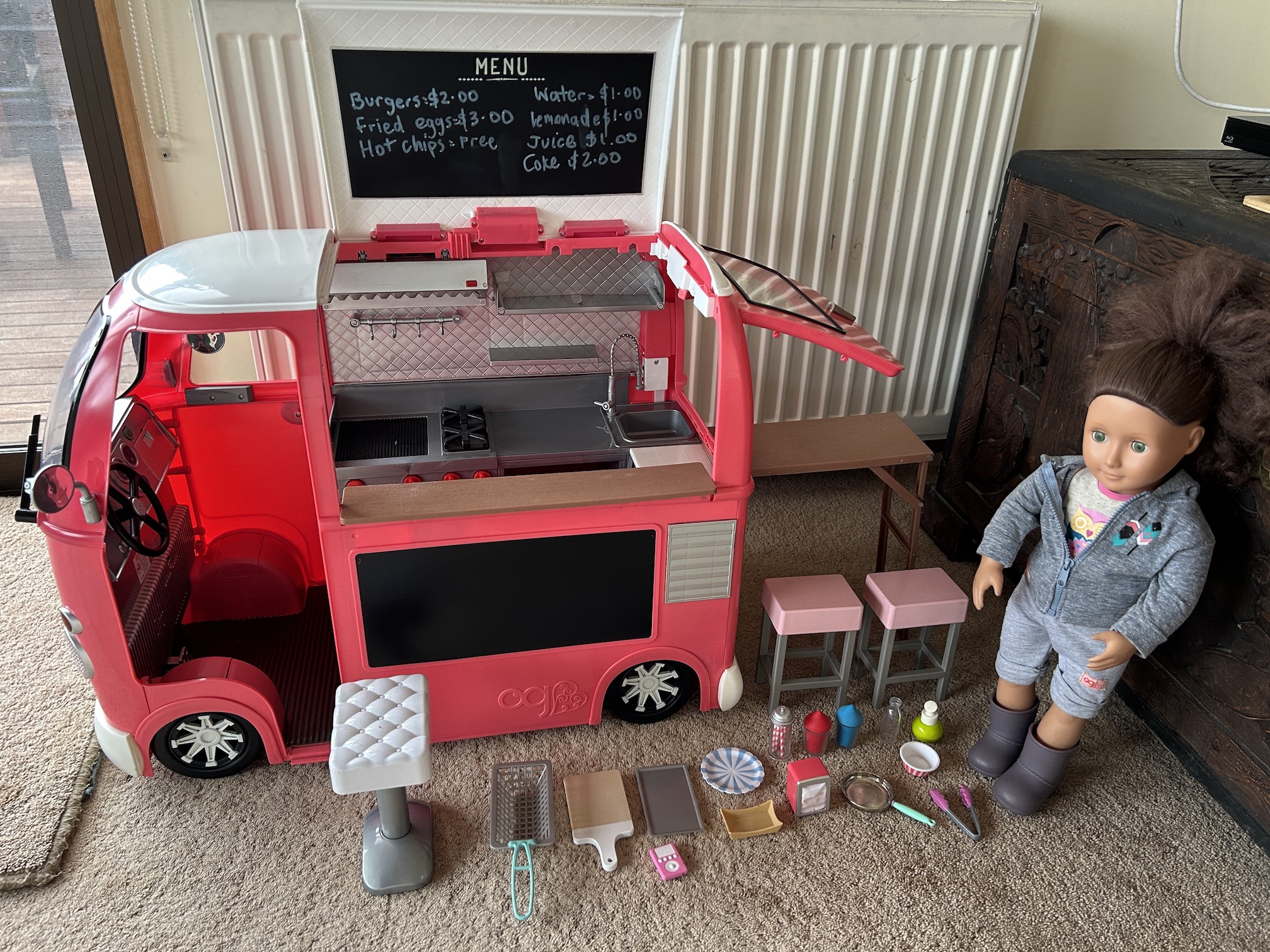 Our Generation Food Truck and Doll