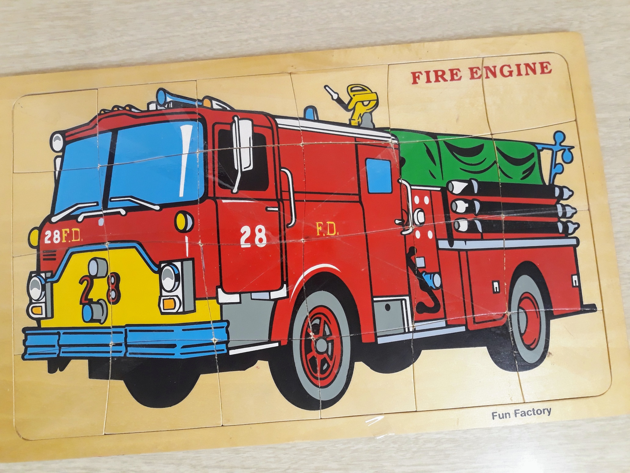 Large fire engine puzzle